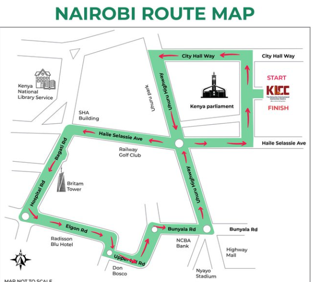 List of Nairobi Roads to Be Partially Closed for Mater Heart Run 2025 Event