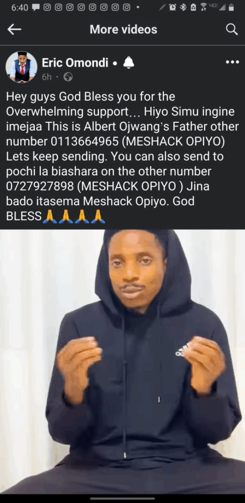Public Donations for Albert Ojwang Overwhelm M-PESA Account; Eric Omondi Offers Solution