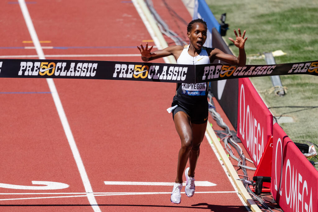 Fans Furious After Reporter Asks Faith Kipyegon Most Absurd Question After World Record Run