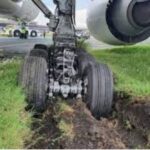 Panic at Nairobi JKIA Airport as Domestic Flight Veers Off Taxiway Panic at Nairobi JKIA Airport as Domestic Flight Veers Off Taxiway