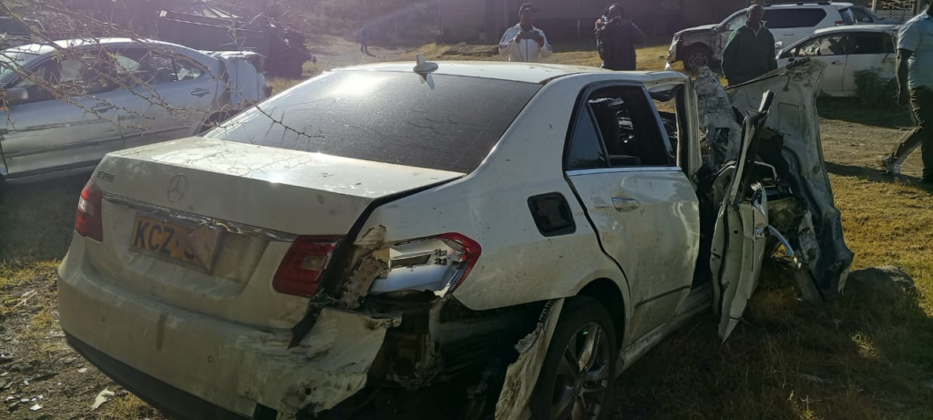 PICTORIAL: The Wreckage of Cyrus Jirongo’s Mercedes-Benz E350 Reveals Fatal Force of Jirongo’s Crash