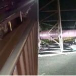 Billboard Collapses on Taxi Along Ngong Road, Trapping Driver and Passenger Billboard Collapses on Taxi Along Ngong Road, Trapping Driver and Passenger