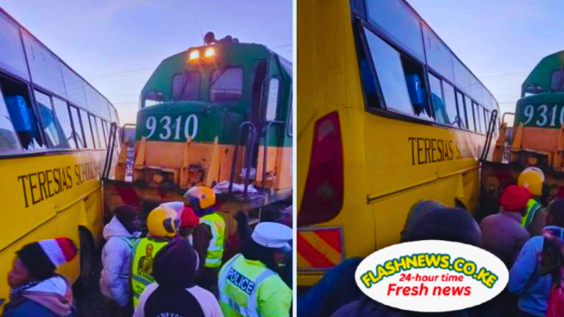Train Rams Into School Bus Carrying Pupils in Gilgil - FlashNews