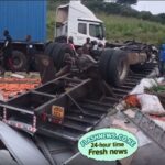 Several Trapped as Sand Lorry Collides With Vegetable Truck Along Londiani-Muhoroni Road Several Trapped as Sand Lorry Collides With Vegetable Truck Along Londiani-Muhoroni Road