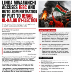 Ol-Kalou By-Election Row Deepens as Linda Mwananchi Levels Serious Allegations Against IEBC Ol-Kalou By-Election Row Deepens as Linda Mwananchi Levels Serious Allegations Against IEBC