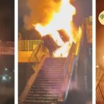 Police Probe Strange Mbagathi Road Crash After Car Bursts Into Flames on Footbridge Police Probe Strange Mbagathi Road Crash After Car Bursts Into Flames on Footbridge