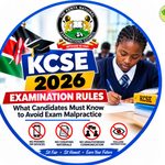 KCSE 2026 Examination Rules: What Candidates Must Know to Avoid Exam Malpractice KCSE 2026 Examination Rules: What Candidates Must Know to Avoid Exam Malpractice